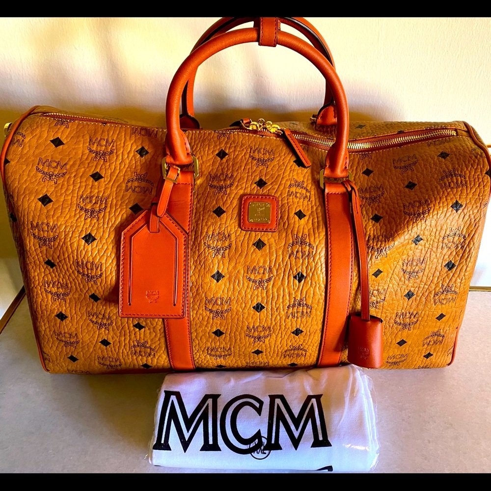 🧳 AUTHENTIC MCM Brand New Never Used Travel Bag - Picture 2 of 14